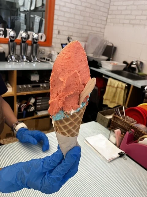 手焼きワッフルコーン