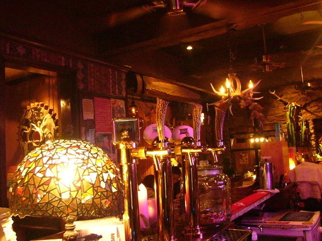 ビールサーバーの取っ手は鹿角