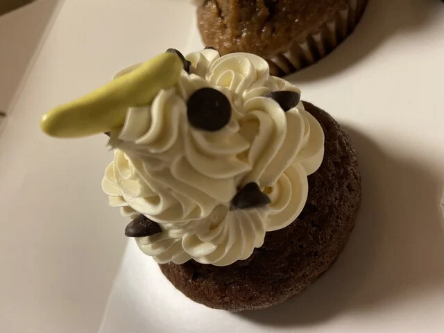 チョコバナナカップケーキ