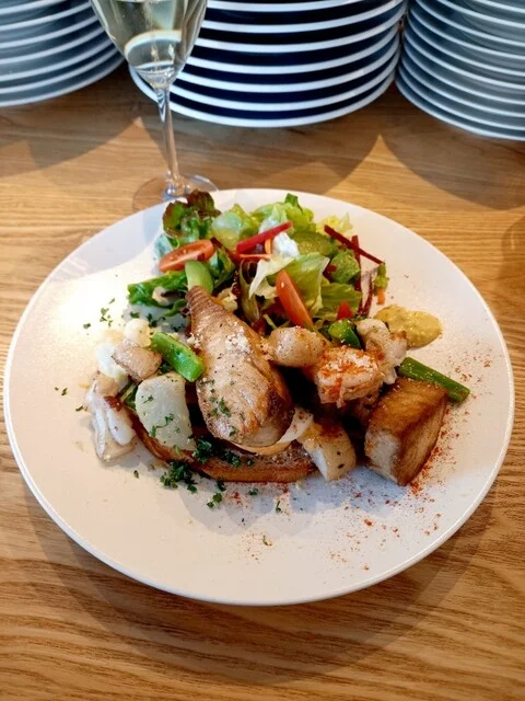 タルティーヌ(魚介のムニエル)