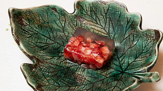 いちご日本酒ゼリー寄せ