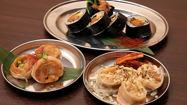 キンパ＋マンドゥ2種