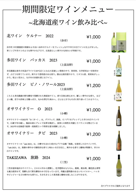 北海道産ワイン