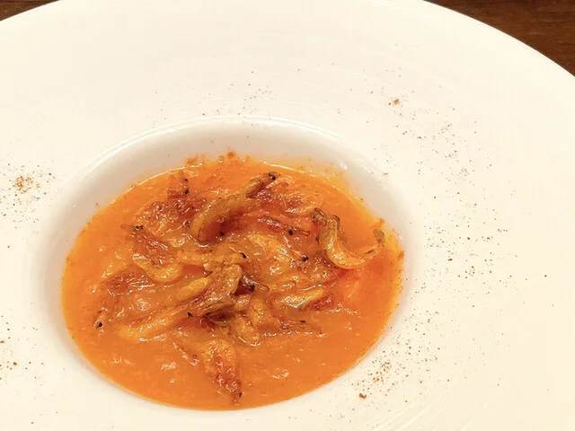 人参 桜海老 スープ