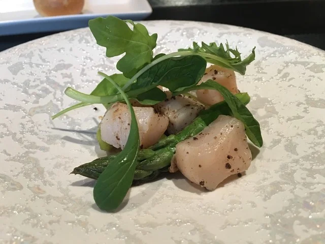 ホタテとアスパラとトリュフ