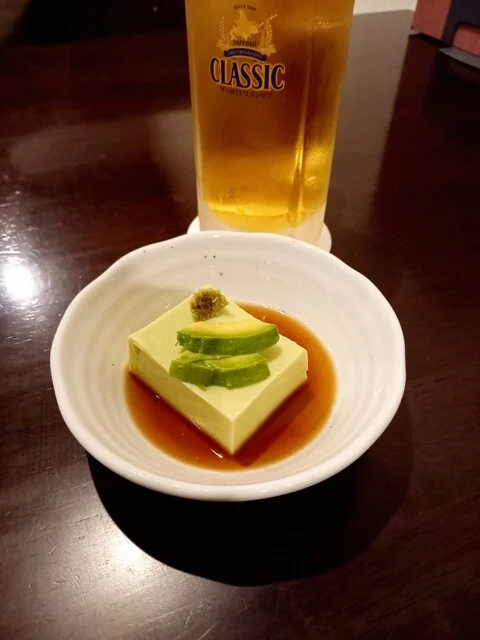 自家製アボカド豆腐