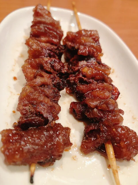 炭火焼きの様子