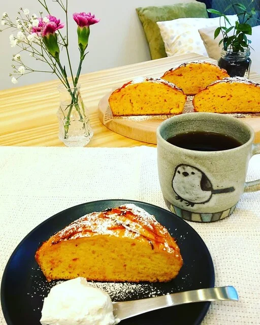 本日のごほうび（道産にんじんケーキセット）