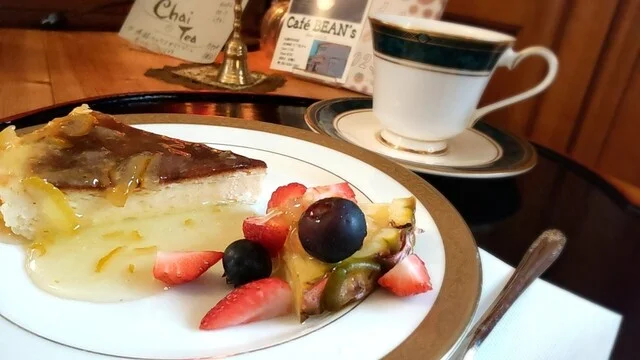 自家焙煎珈琲・バスクチーズケーキプレート