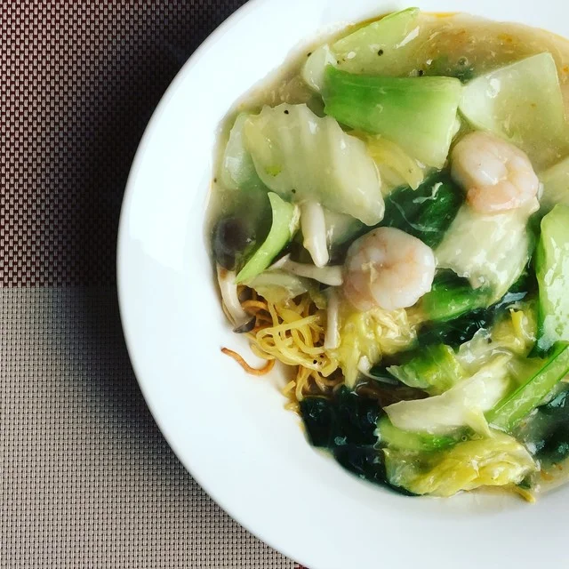 海老入りあんかけ焼きそば