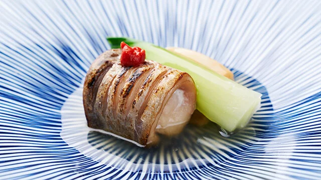 鰆と海老芋の西京焼き