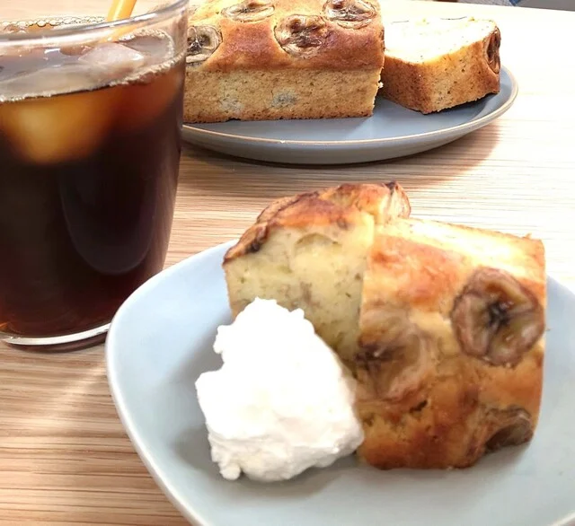 本日のごほうび（バナナケーキセット）
