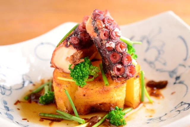 蛸とじゃが芋の唐揚げ