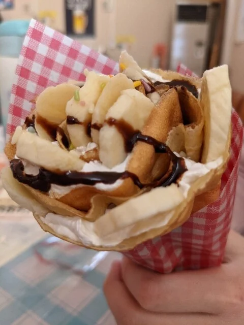 バナナクレープ