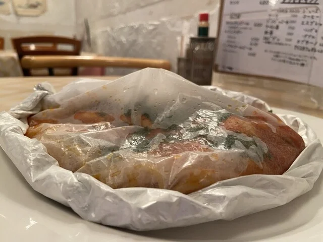 牡蠣と大葉のアラビアータ