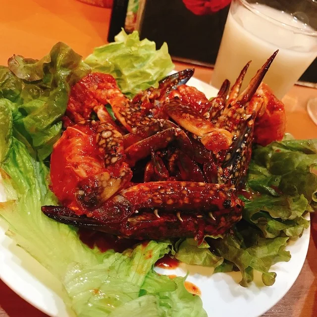 ケジャン＆黒豆マッコリ