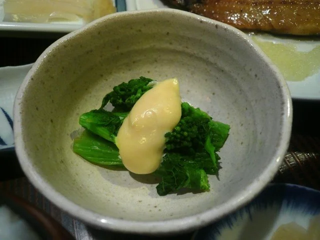 菜の花 味噌マヨネーズ