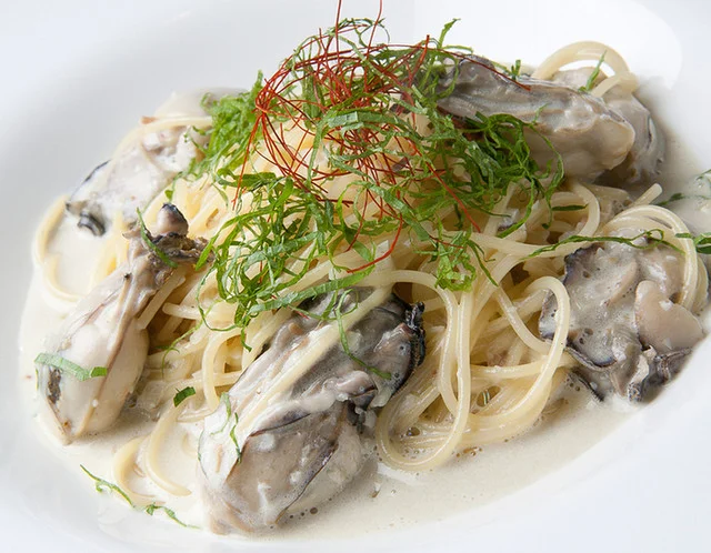 カキのバーニャカウダパスタ