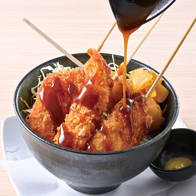 浪速の串かつソース丼