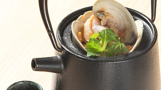 白蛤のやかん焼き