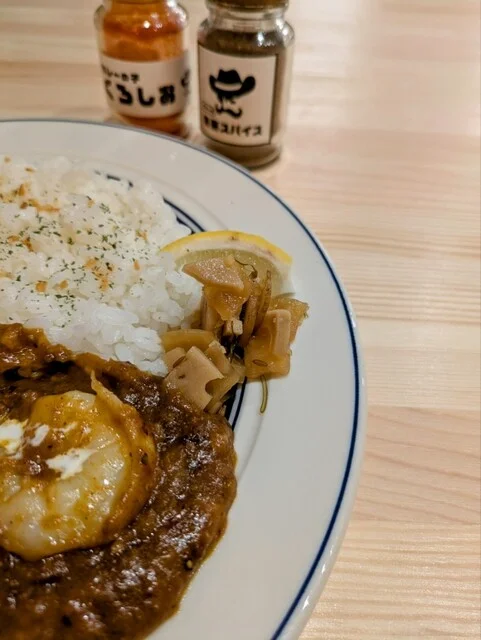 檸檬と自家製福神漬