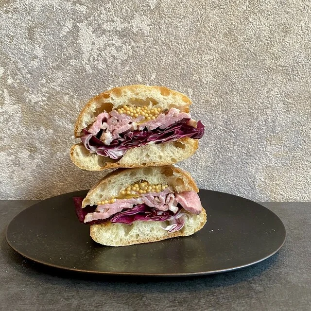 鴨とトレビスのサンド