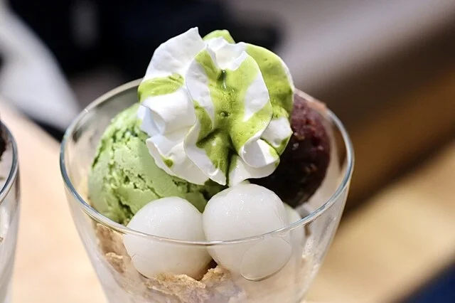 抹茶白玉パフェ