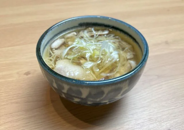 鶏としいたけのソーメン