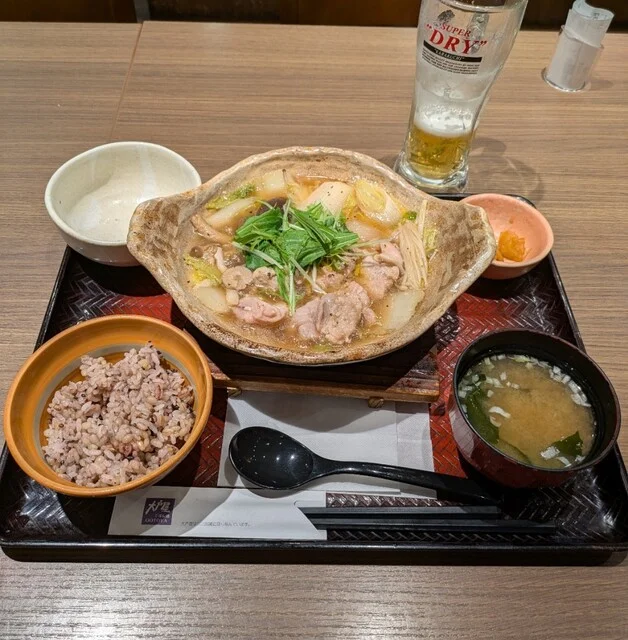 とり塩鍋定食