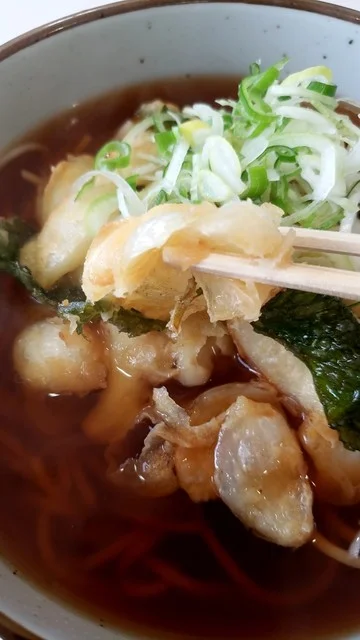 ゆり根かきあげそば