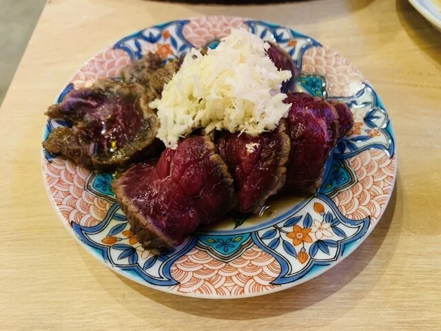 イチボのタタキ醤油漬け