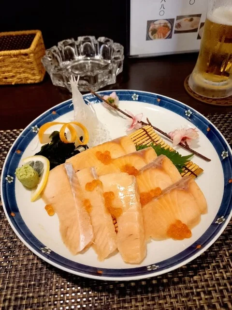 桜鱒ルイベ刺し