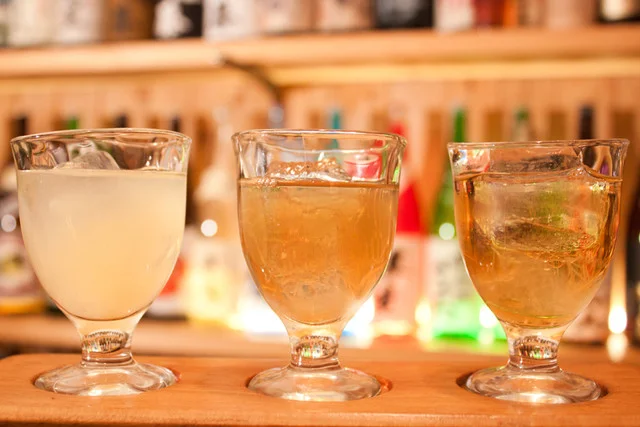 人気の梅酒3種飲み比べ