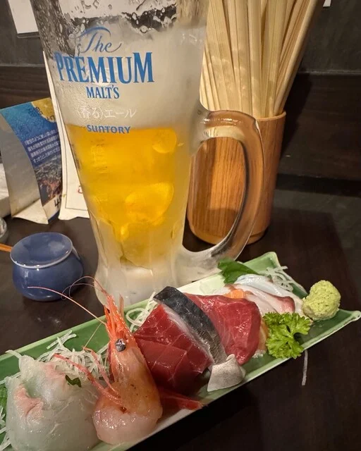 ビールとお通し