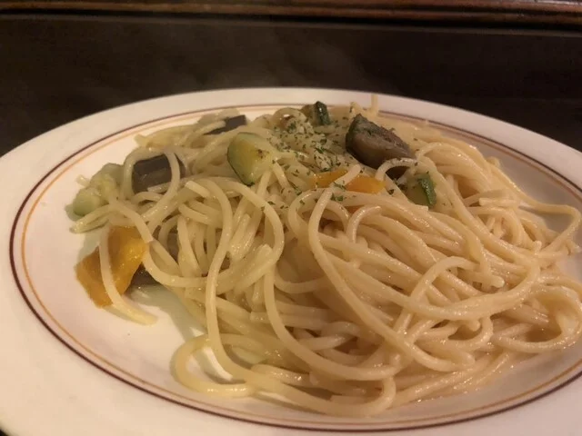 夏野菜のペペロンチーノ