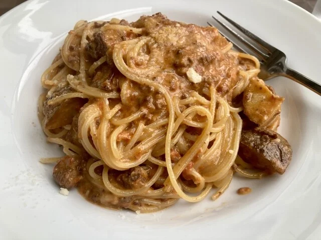 北アカリのボローニャ風ミートソース