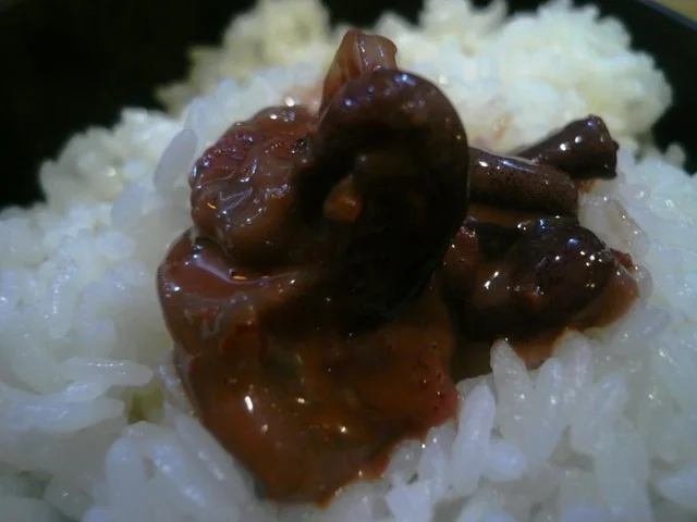 イカ塩辛とご飯