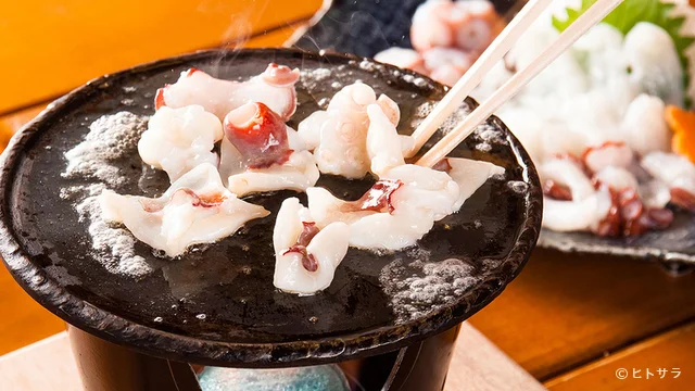 活タコおどり焼