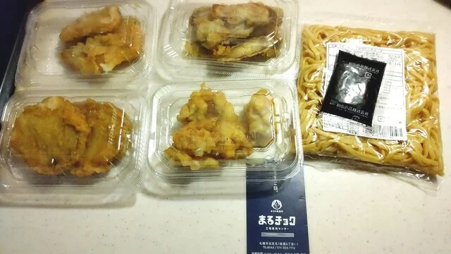 焼きそば＋天ぷら