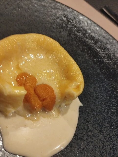 雲丹のフォンダンオムレツ