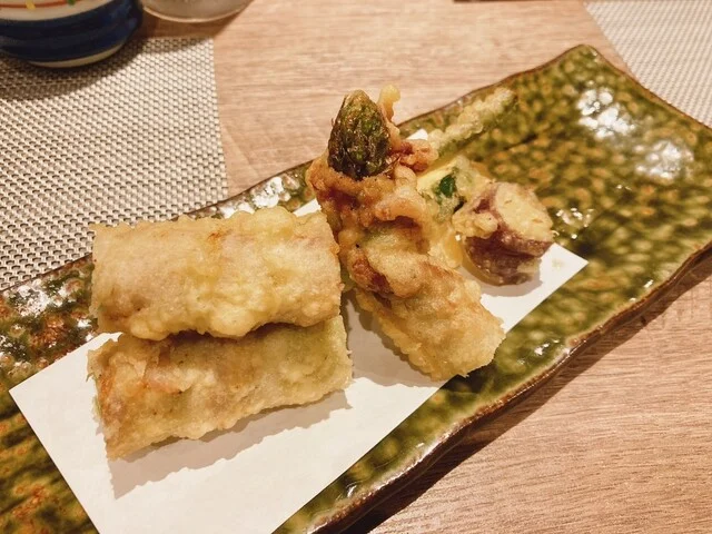 アスパラ肉巻き揚げ