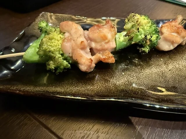 鶏モモとブロッコリー串