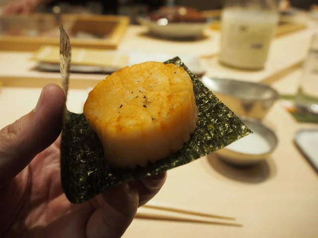 ホタテ磯辺焼き