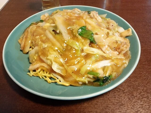 豚肉あんかけ焼きそば