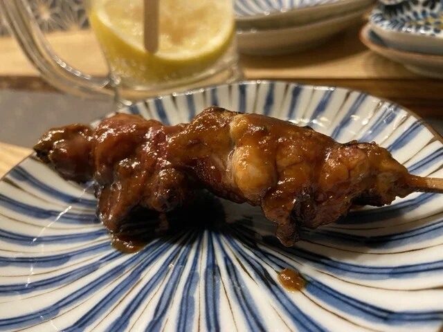 伝説のもつみそ串