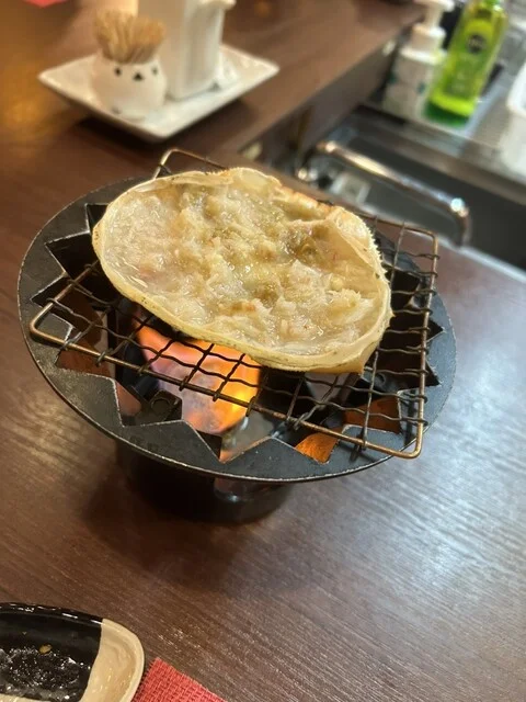 カニ甲羅焼き