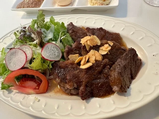 カミタナカベースダイナー（KAMITANAKA BASE DINER） - 不動の沢（ハンバーグ）の写真