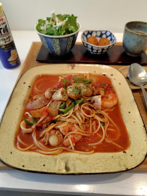 器とスパゲッティ あべのや - 仙台市泉区その他（パスタ）の写真