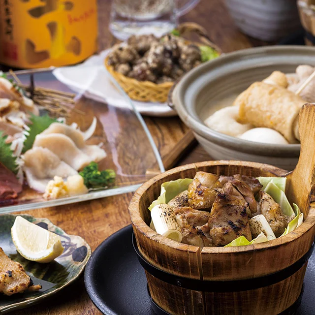 炭火焼 鶏料理と鶏だしおでん て鶏あし鶏 仙台名掛丁店 - あおば通（居酒屋）の写真