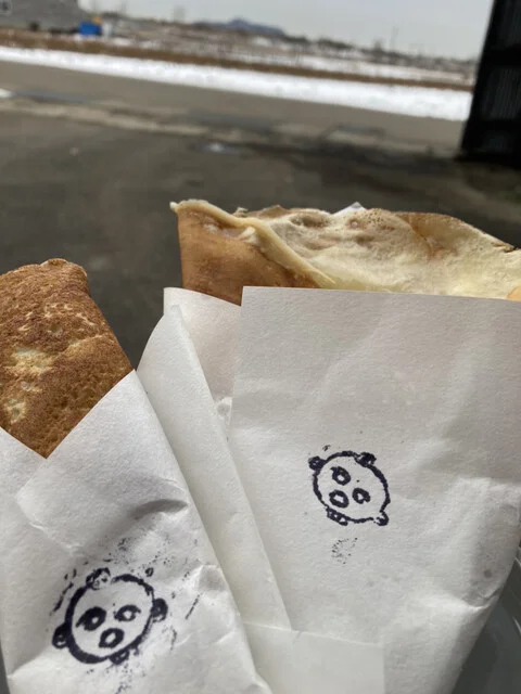 函館名物めだ福本店めだか屋さんのクレープ - 桔梗（クレープ・ガレット）の写真